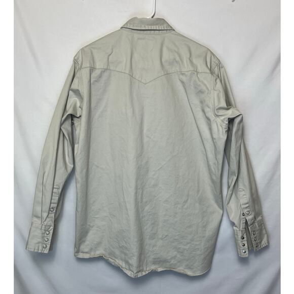 Wrangler Mens XLT Tan Retro Premium Long Sleeve Snap Front Shirt MS713ST Western - Picture 2 of 6